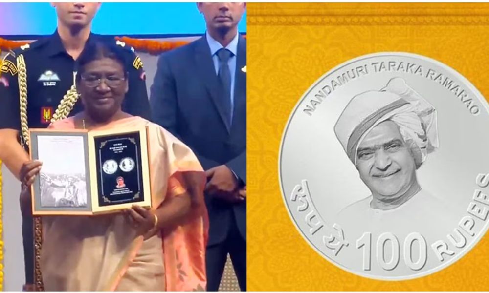 President Murmu Unveils ₹100 Coin For Sr NTR's 100th Anniversary